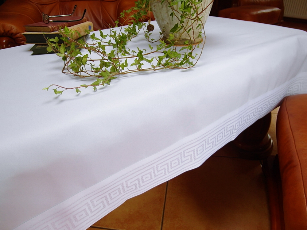 Obrus plamoodporny z bordiurą (ST)